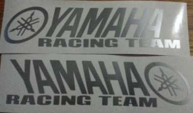 Pair of Yamaha Racing team decals stickers graphic