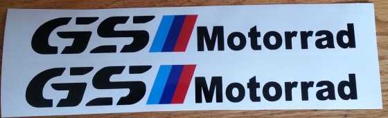 Pair off GS Motorrad decals stickers graphics