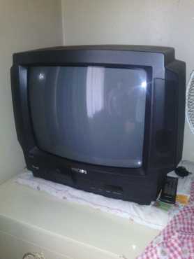 Panasonic television 51cm in still and video machine