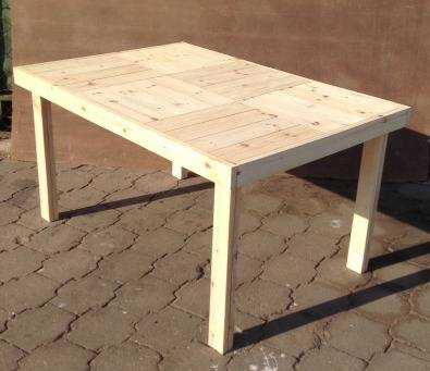 Patio table Farmhouse series 1490 6 seater - Raw