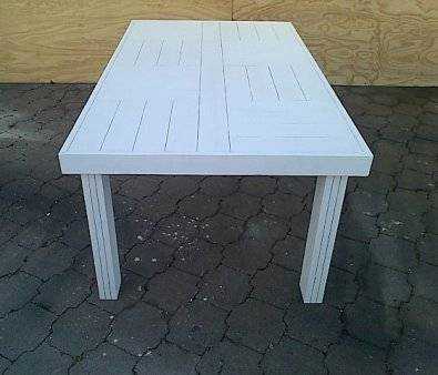 Patio table Farmhouse series 1870 White wash