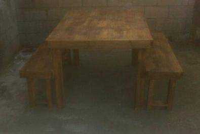 Patio table Fs 1400 6 seater extra width stained