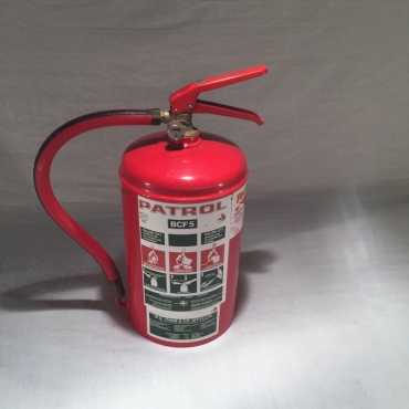 Patrol Halon fire extinguisher.