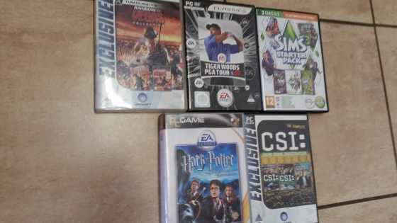 PC games Sims 3 in 1 pet stories , sims3 , late night TIGER WOODS PGA 07 HARRY POTTER PRIONER OF AZK