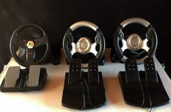 Pc  gaming steering wheels and joystick for sale