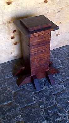 Pedestal with foot piece Stained