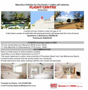 Penthouses and Apartments to rent available in Mauritius and Seychelles