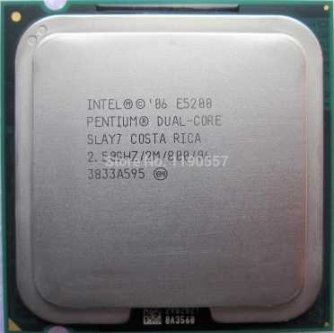 Pentium dual core E5200 cpu 225ghz socket 775