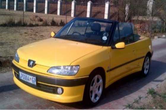 Peugeot 306 2.0L convertable bargain
