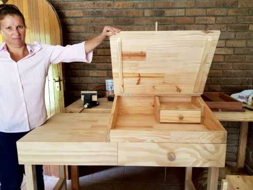 pine desk