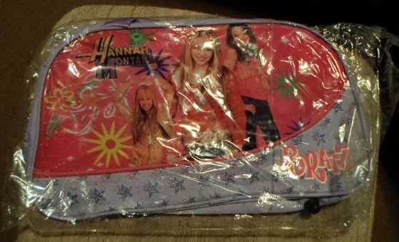 Pink and Purple Hannah Montana Bratz Girls Overnight Bag - with 2 carry handles amp 1 long carry strap