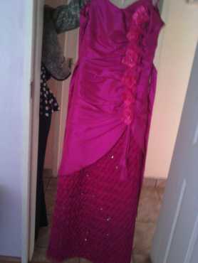 Pink evening dress