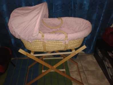 Pink Moses Basket