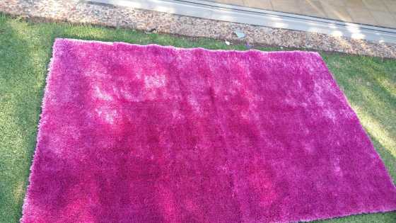 Pink Shaggy Carpet for sale