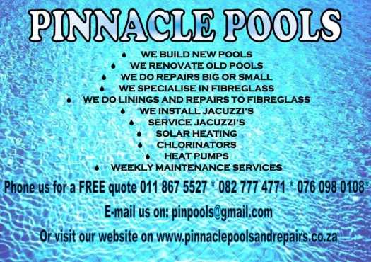 pinnacle pools and repairs