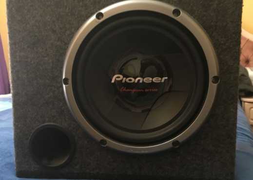 Pioneer Champion Series 10quot Sub Woofer with single ported box (for vehicle use)