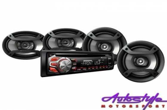 Pioneer DXT-X1669UB Mp3 with USB and Multi-Speaker Combo Set