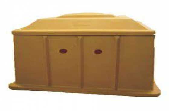 Plastic Pool Pump Box Cover - Brown