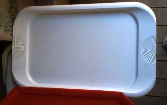 Plastic Serving Trays, R20 for both.