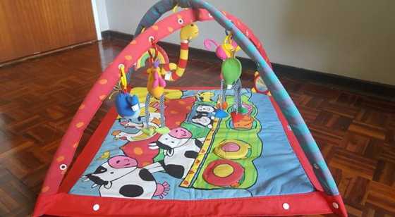 Play mat with 7 attachments