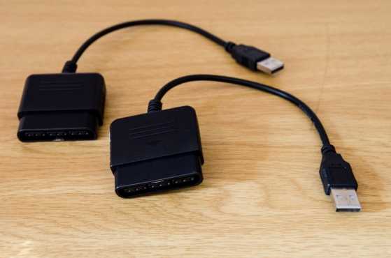 PlayStation 2 controller to USB converters x2