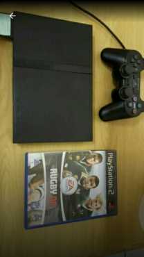 Playstation 2 with game