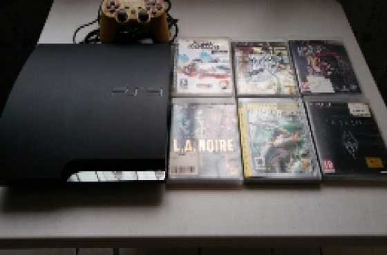 playstation 3 with 6 games forsale