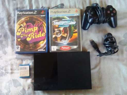 playstation2 with 2 games plus hdmi cable only R750.