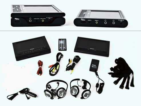 Polaroid Two screen 7quot car DVD system