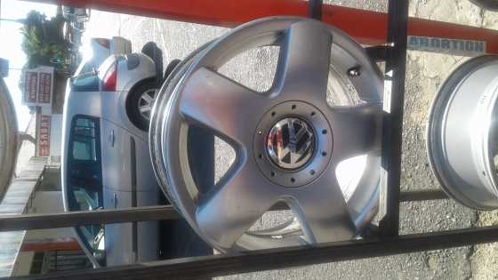 Polo mag Rims size 14 and 15 still in Good condition and Good secondhand tyres all sizes