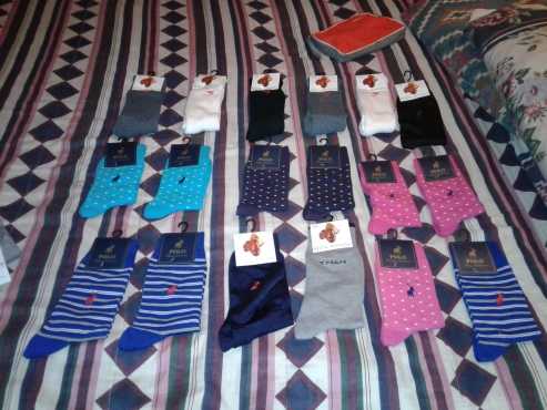 Polo, Pringle,supersports  and jockey socks