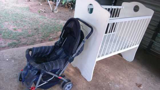 Pram and cot for sale ,need tlc R 850.00