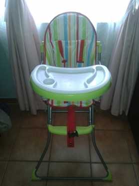 Pram, camping cot and feeding chair