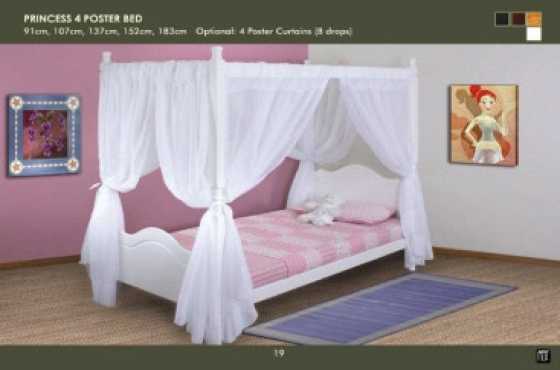 Princess 4 Poster Bed