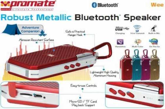 Promate Wee Robust Metallic Bluetooth Speaker
