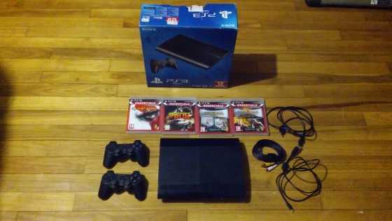 PS 3 with 4 games FOR SALE