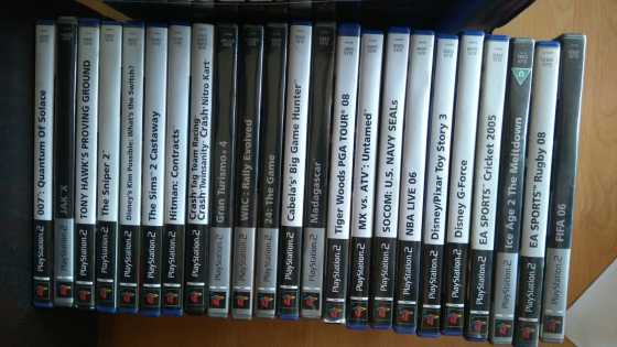 PS2 Games and steering wheel