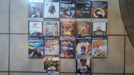 ps2 with 17 games,5controllers and 2 memory cards