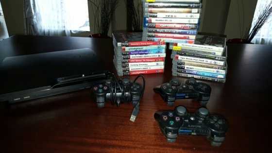 Ps3 console with 25 games