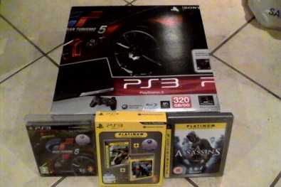 PS3 console with games