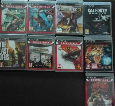 PS3 games - 9 disks 10 games