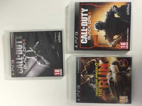 PS3 Games - Call of Duty Black Ops 2 amp 3, Need For Speed