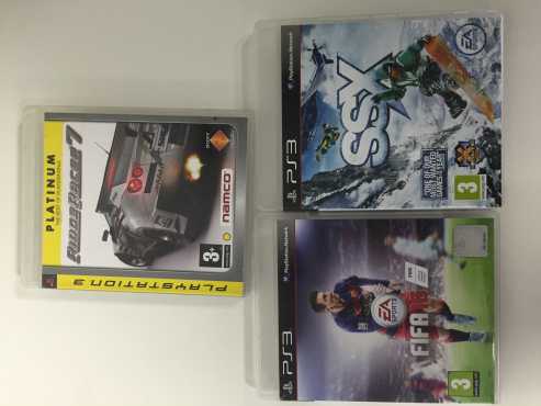 PS3 Games - FIFA 16, SSX, Ridge Racer For Sale