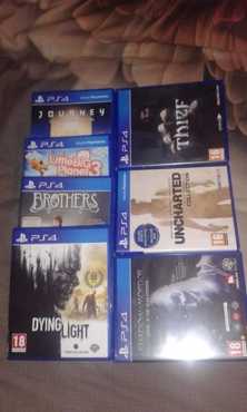 Ps4 1Tb with 7 games, two remotes, Hdmi cabling and protective vynil skin