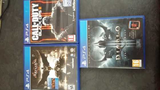 ps4 games for sale or swop for small led tv or led monitor