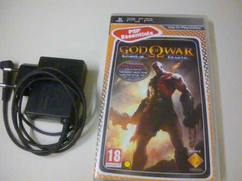 PSP charger plus PSP game (God of War) - R150