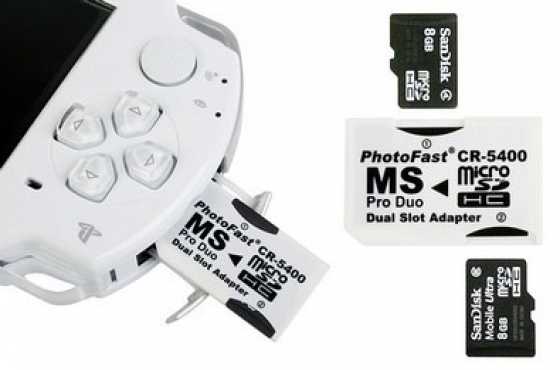 PSP Memory card Adapters  Pro Dual adapter R100