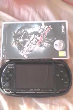 PSP with memory card and game