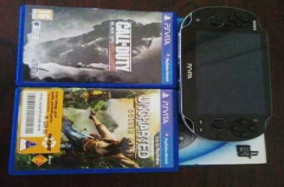 PSVita plus 2 games and memory card