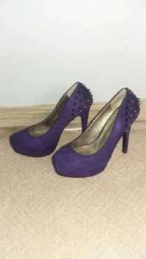 Purple Studded Sissy Boy High Heels for Sale - Size 5